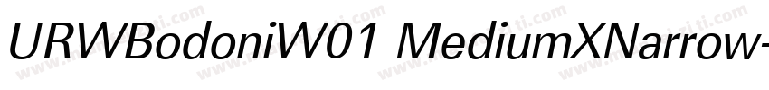 URWBodoniW01 MediumXNarrow字体转换
